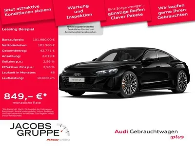 Audi Audi e-tron GT S qu. Black/Pano/Laser/HuD/ACC/360° im Auto Abo von LeasingTime