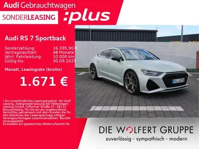 Audi Audi RS7 RS 7 Sportback performance*TAUSILBERMATT*B&O*HuD* im Auto Abo von LeasingTime