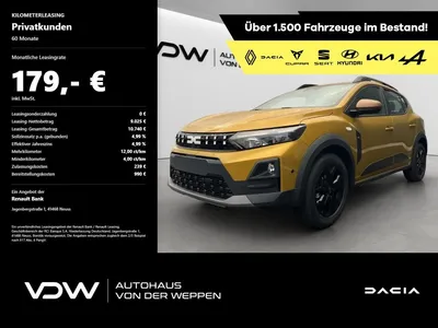 Dacia Dacia Sandero Stepway Extreme Eco-G 120 auto im Leasing von Null-Leasing