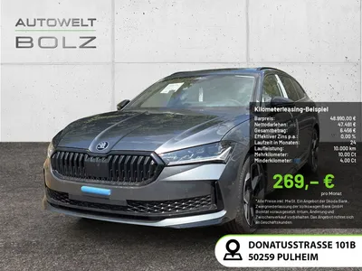 Skoda Skoda Superb Combi 2.0 TDI Sportline 4x4 NAVI AHK 360° im Leasing von Null-Leasing