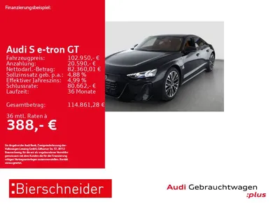 Audi Audi S e-tron GT LASER PANO HuD B&O 360 im Auto Abo von Null-Leasing