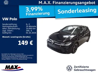 VW Volkswagen Polo 1.0 TSI R-LINE DSG IQ LIGHT+KAMERA+DCP+PDC+ im Leasing von Null-Leasing