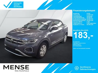 VW Volkswagen T-Roc Cabriolet 1.5 TSI DSG Style Goal CarPlay im Leasing von Null-Leasing