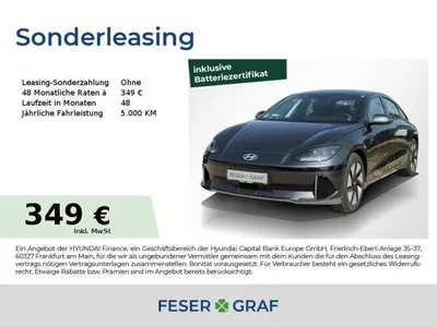 Hyundai Hyundai IONIQ 6 DYNAMIQ NAVI LED SHZ LHZ CARPLAY im Auto Abo von LeasingMarkt.de