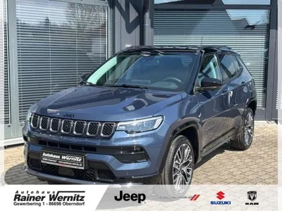 Jeep Jeep Compass 1.5 E-Hybrid Summit Automatik *LEDER*LED*SHZ*PDC*ACC*360Grad*19Zoll*TZ*sofort* im Auto Abo von LeasingMarkt.de