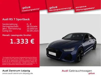Audi Audi RS7 RS 7 Sportback TFSI qu. perf. *Laserlicht*Pano* im Auto Abo von LeasingMarkt.de