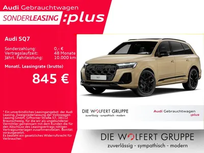 Audi Audi SQ7 SUV PANO*AHK*B&O*ACC im Leasing von Null-Leasing