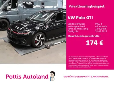VW Volkswagen Polo GTI PDC LED SHZG KLIMA LM17 im Leasing von Null-Leasing