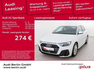 Audi Audi A1 Sportback S line 25 TFSI S tr. LED PDC NAVI im Auto Abo von LeasingMarkt.de