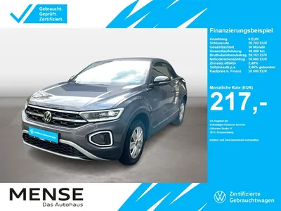 VW Volkswagen T-Roc Cabriolet 1.5 TSI DSG Style Goal CarPlay im Leasing von Null-Leasing
