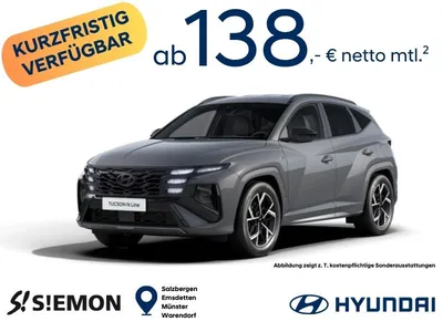 Hyundai Hyundai Hyundai TUCSON N-Line 1.6 CRDi 100kW MY26 7-Gang-DCT Gewerbekunden im Leasing von 9Drive