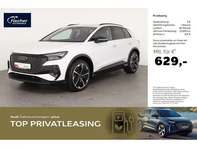 Audi Audi Q4 e-tron edition S line quattro AHK/HUD/W-Pumpe im Leasing von Null-Leasing