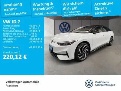 VW Volkswagen ID.7 Pro Navi IQ.Light ACC DAB+ FrontAssist im Auto Abo von LeasingMarkt.de