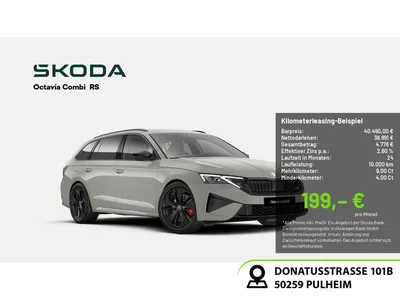 Skoda Skoda Octavia Combi 2.0 TSI RS HUD NAVI MATRIX-LED AHK im Leasing von Null-Leasing