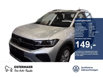 VW Volkswagen T-Cross LIFE 1.0TSI 95PS ACC.5J-G.NAVI+VC.2xPDC. im Leasing von Null-Leasing
