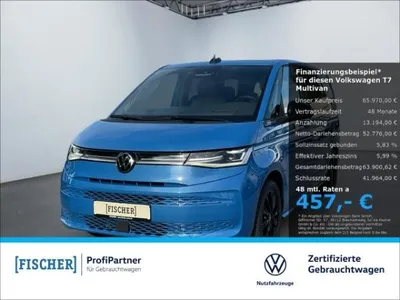 VW Volkswagen T7 Multivan lang 2.0TDI DSG Style Pano Matrix AHK STHZ Navi HUD Rear View ACC im Auto Abo von LeasingMarkt.de