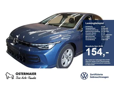 VW Volkswagen Golf VIII LIFE 2.0TDI 116PS ACC.5J-G.KAMERA.NAVI im Leasing von Null-Leasing