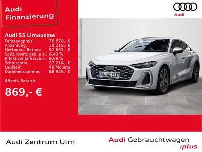 Audi AUDI S5 Limousine TFSI Tech pro PANO MATRIX HD-UP 20" im Auto Abo von Null-Leasing