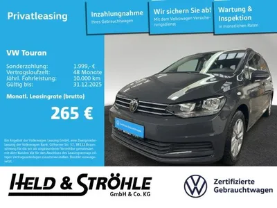 VW Volkswagen Touran Comfortline 1.5 TSI NAVI KAM SHZ E-KLAPPE im Auto Abo von LeasingTime