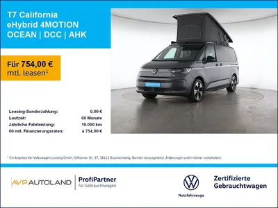 VW Volkswagen T7 California eHybrid 4MOTION OCEAN | DCC | AHK im Leasing von Null-Leasing