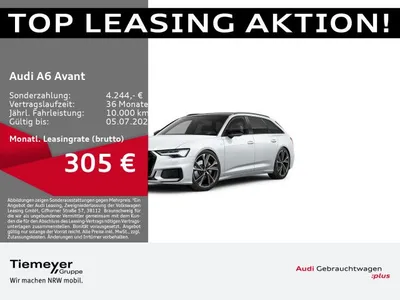 Audi Audi A6 Avant 45 TFSI Q 2x S LINE LM21 HuD ST.HEIZ HD im Leasing von Null-Leasing