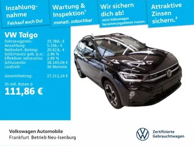 VW Volkswagen Taigo 1.0 TSI R-Line Navi IQ.Light DAB+ FrontAssist im Auto Abo von LeasingMarkt.de