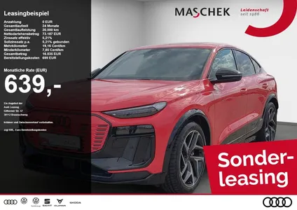Audi Audi SQ6 e-tron Sportback AHK Pano HUD 360° Memory B& im Leasing von Null-Leasing