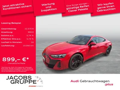 Audi Audi e-tron GT S qu. Facelift/S-Sitze/Pano/Laser/HuD/360° im Leasing von LeasingMarkt.de