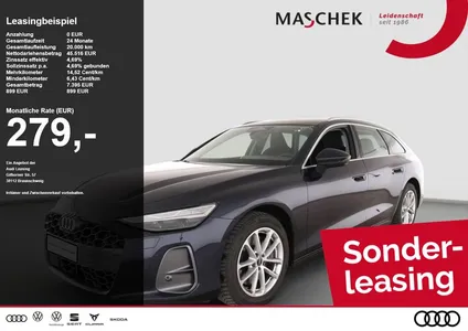 Audi Audi A6 Avant TDI Q AHK Pano LM19 360° Matrix Memory im Leasing von Null-Leasing