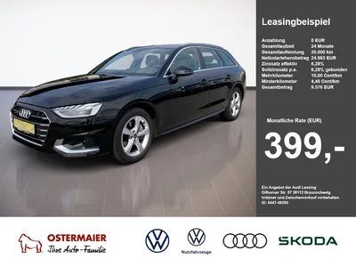 Audi Audi A4 Avant Advanced 40TDI 204PS QUATTRO KAMERA.AHK im Leasing von Null-Leasing