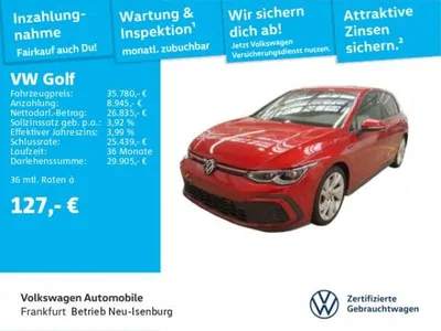 VW Volkswagen Golf VIII 2.0 TSI DSG GTI Navi IQ.Light DCC DAB+ FrontAssist im Auto Abo von LeasingMarkt.de