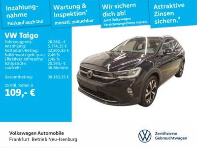 VW Volkswagen Taigo Style 1.5 TSI DSG AHK LED APP NAVI IQ.Drive im Leasing von LeasingMarkt.de