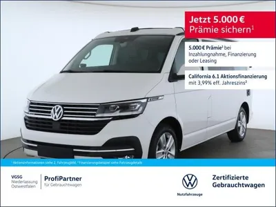 VW Volkswagen T6.1 California Ocean 4Motion DSG Navi AHK 3J. LED im Auto Abo von LeasingMarkt.de