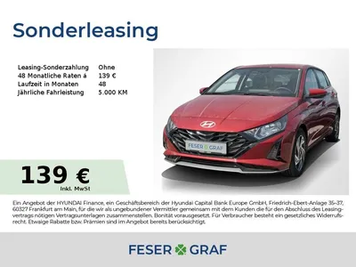Hyundai Hyundai i20 TREND&KOMFORT NAVI KAMERA SHZ LHZ CARPLAY im Auto Abo von Null-Leasing