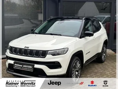 Jeep Jeep Compass 1.5 E-Hybrid Summit Automatik *LEDER*LED*SHZ*PDC*ACC*360Grad*19Zoll*Sofort im Auto Abo von LeasingMarkt.de