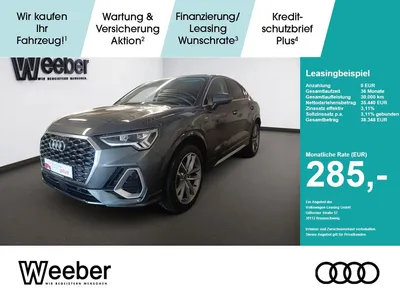 Audi Audi Q3 Sportback S line *AHK*NAVI*LED*SHZ*19ZOLL*5J im Leasing von Null-Leasing