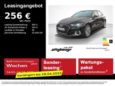 Audi AUDI A3 Sportback Advanced 35 TDI S-tronic KAM+NAVI im Auto Abo von Null-Leasing