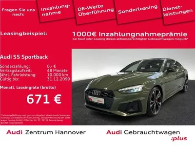 Audi Audi S5 Sportback quattro 3.0 TDI Laser Pano Kamera virtual im Auto Abo von LeasingMarkt.de