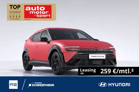 Hyundai Hyundai IONIQ 3 N Line 61 kWh 135PS Technik-P im Leasing von Null-Leasing