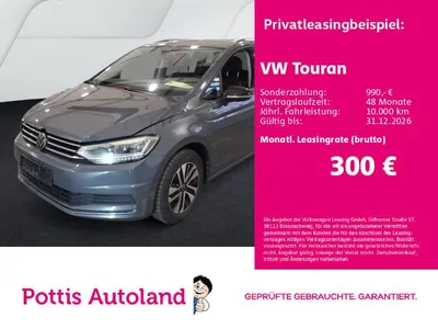 VW Volkswagen Touran 2.0 TDI DSG ENERGY AHK NAVI IQ.LIGHT im Leasing von Null-Leasing