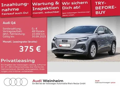 Audi Audi Q4 e-tron Q4 45 Sportback e-tron AHK Navi LED UPE 66.715€ uvm im Auto Abo von LeasingMarkt.de