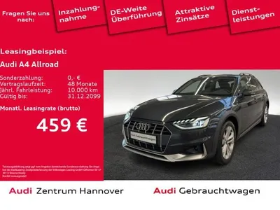 Audi Audi A4 allroad 40 TDI quattro Kamera AHK Navi LED Teilleder virtual im Auto Abo von LeasingMarkt.de