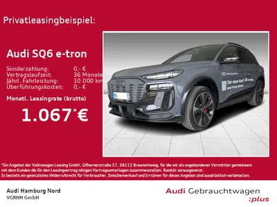 Audi AUDI SQ6 e-tron B&O TopView HeadUp Matrix Pano ACC im Auto Abo von Null-Leasing