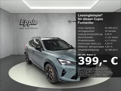 Cupra Cupra Formentor VZ Extreme 2.0 TSI 245 kW (333 PS) 7-Gang DSG 4Drive AHK Panoramaglasdach im Auto Abo von LeasingMarkt.de