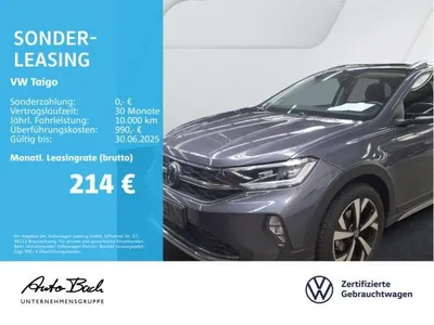 VW Volkswagen Taigo 1.0 TSI DSG Style, Navi, LED-Matrix, App-Connect, Digital Cockpit Pro, ACC im Auto Abo von LeasingMarkt.de