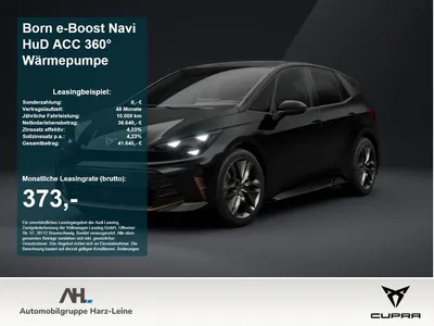 Cupra Cupra Born e-Boost Navi HuD ACC 360° Wärmepumpe 360 LM im Leasing von Null-Leasing