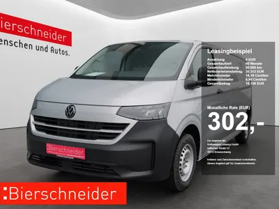 VW Volkswagen T7 Transporter Kasten 2.0 TDI Aut. LR LED 5-J-GAR AHK KAMERA KLIMA PDC GRA im Leasing von 9drive