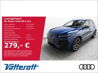 Audi Audi Q6 e-tron edition one blue performance Pano AHK im Auto Abo von LeasingMarkt.de
