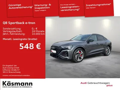 Audi Audi Q8 Sportback e-tron 55 S line qu MATRIX HUD KAM im Leasing von LeasingMarkt.de