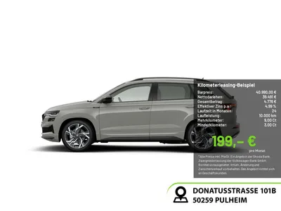 Skoda Skoda Karoq 2.0 TSI Sportline 4x4 NAVI MATRIX-LED AHK im Leasing von Null-Leasing